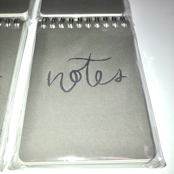 MSPCI Set of 4 Luxe Holiday Mini Journals Silver Spiral 100 Sheet Note Pads NEW! - Picture 7 of 12